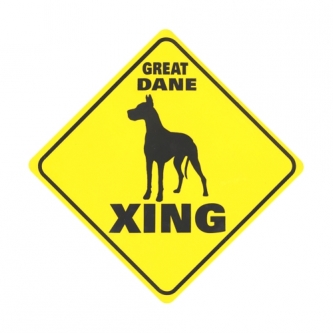Great Dane Crossing Sign
